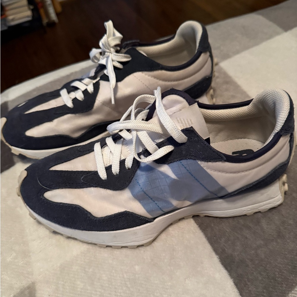New Balance Navy and White Sneakers
